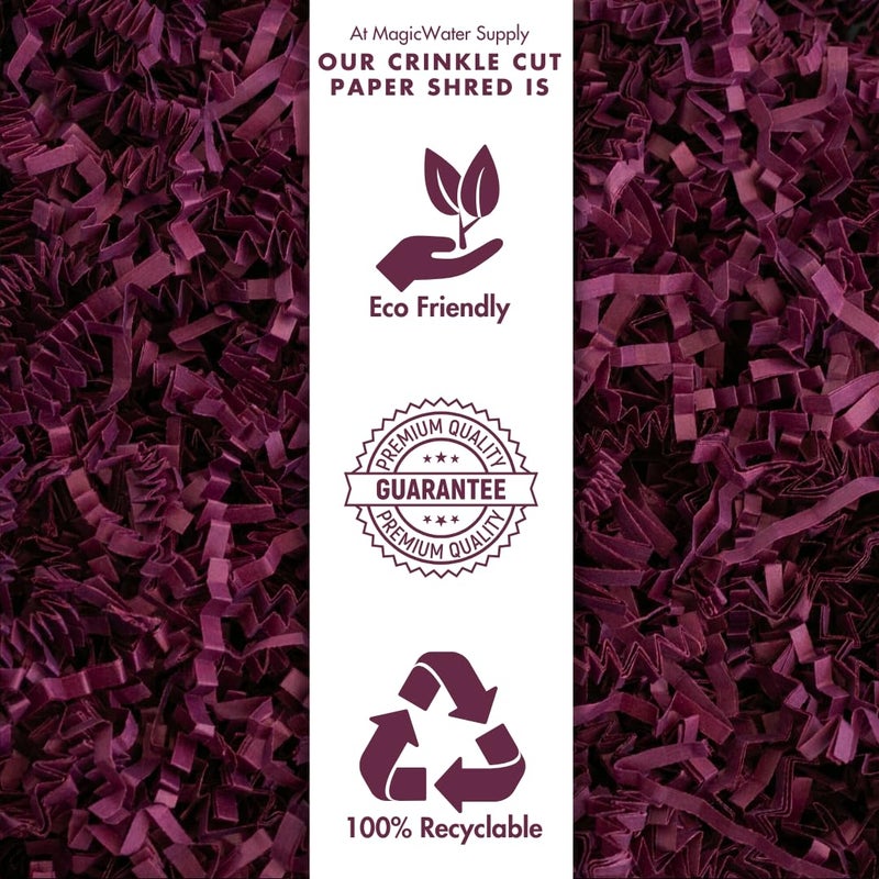 MagicWater Supply Crinkle Cut Paper Shred Filler-1LB Burgandy - Decorative & Protective Packaging for Bridesmaid Gifts & Bridesmaid Proposal Gifts Holiday Stuffers Birthdays Wedding & Anniversaries - Image 5